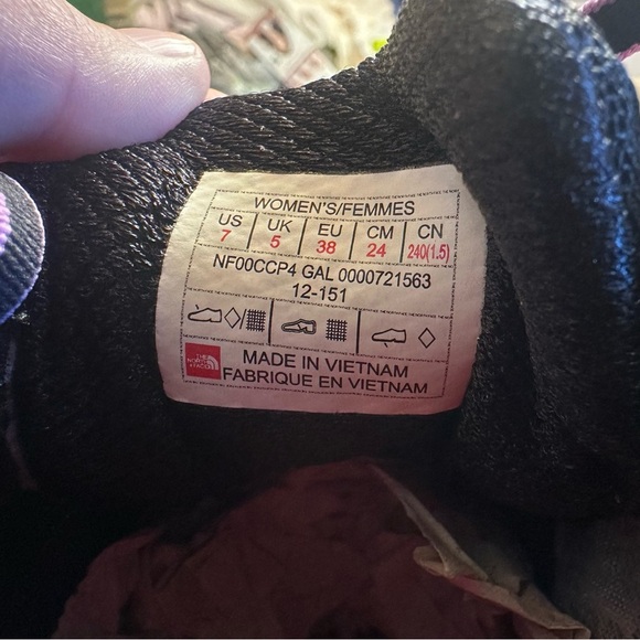 The North Face Ultra Cardiac Running Shoes Women's Size 7 TNFBLK Black /SWTVIOLT - Picture 9 of 13
